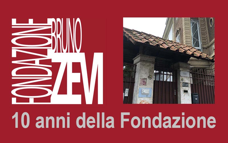 10 anni della Fondazione Bruno Zevi