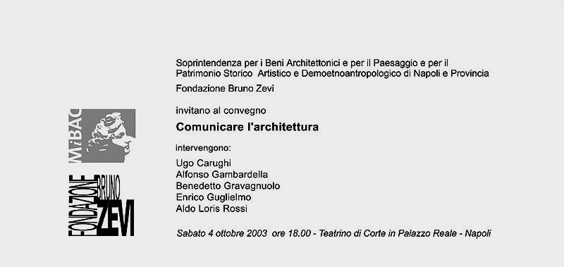 Comunicare l’architettura – Napoli