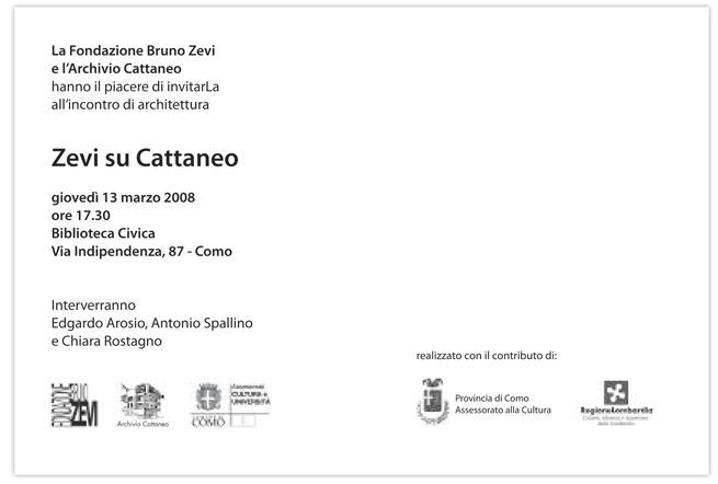 invito libro zevi su cattaneo invito libro zevi su cattaneo