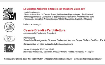 Cesare Brandi e l’architettura