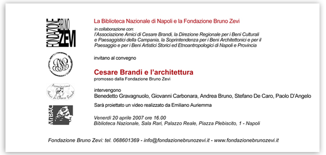 Cesare Brandi e l’architettura