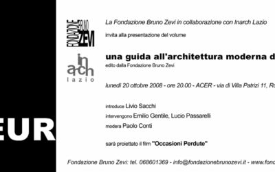 Roma: presentazione del libro Una guida all’architettura moderna dell’E.U.R.