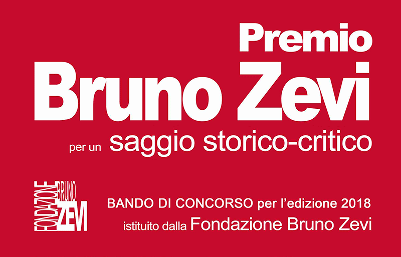 Bando di concorso per la 12a edizione del Premio Bruno Zevi