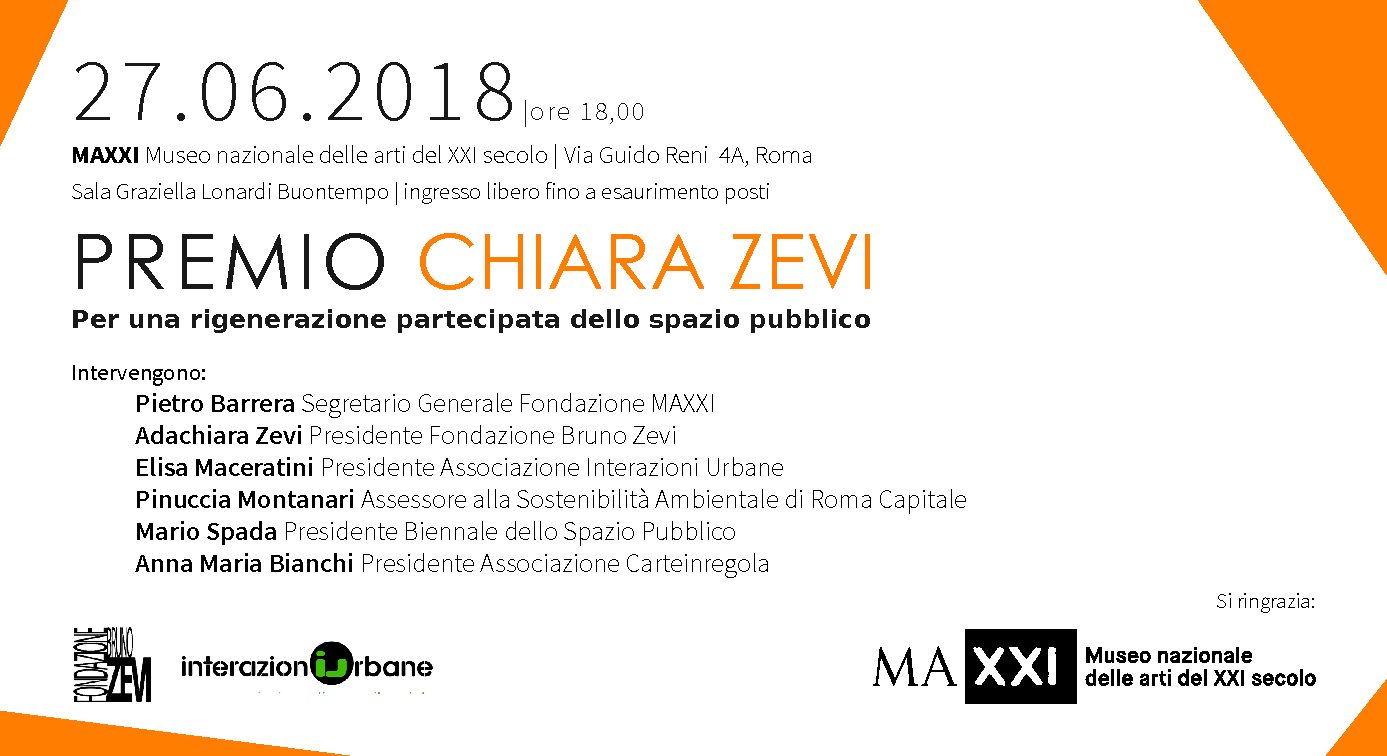 Presentazione del Premio Chiara Zevi – MAXXI 27/06/2018