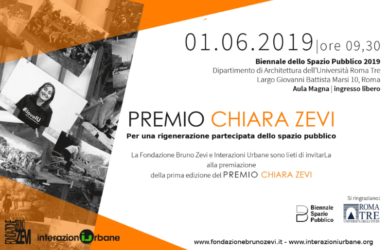 Premiazione della prima edizione del Premio Chiara Zevi