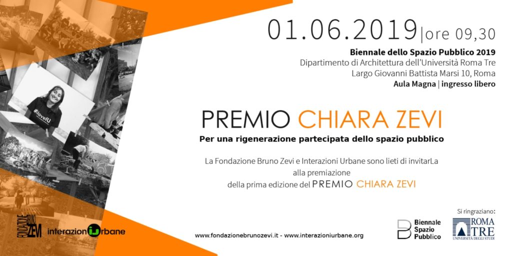 Invito Premiazione Chiara Zevi