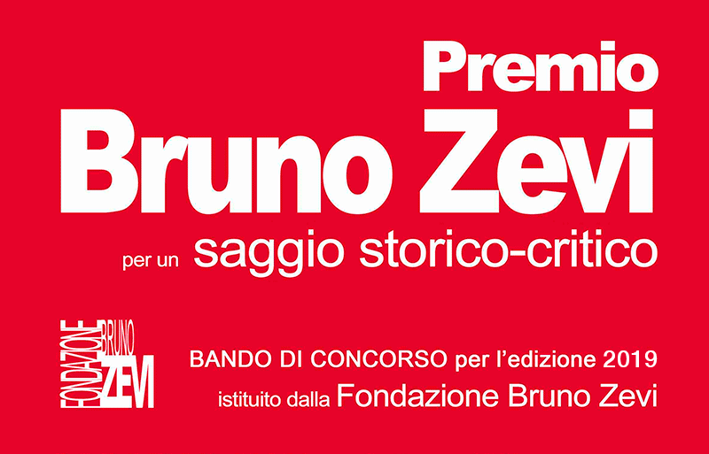 Bruno Zevi Prize 2019: deadline extension.