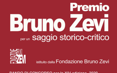 Bando di concorso per la 14a edizione del Premio Bruno Zevi