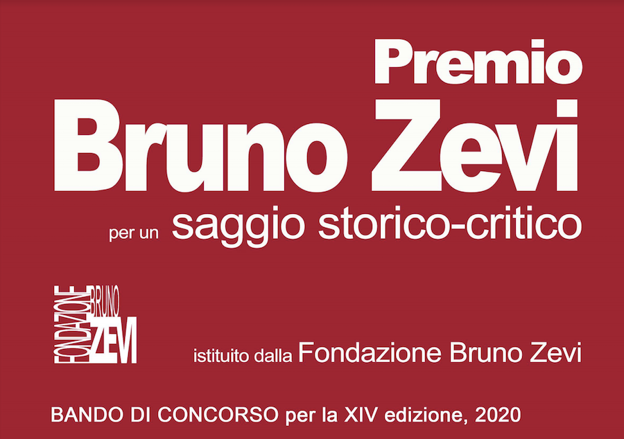 Bando di concorso per la 14a edizione del Premio Bruno Zevi