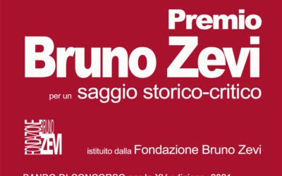 Bando di concorso per la 15a edizione del Premio Bruno Zevi