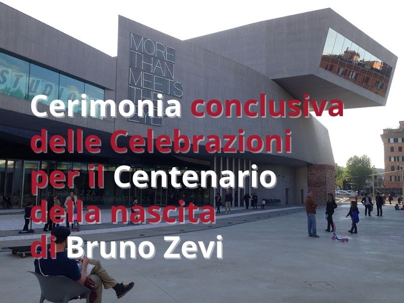 Giovanni Bellucci is the winner of the 15th Bruno Zevi Prize